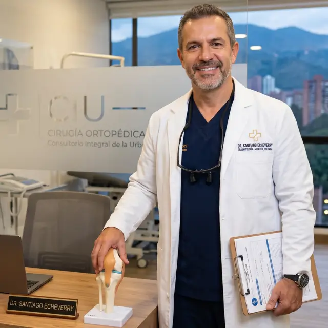 Dr. [Nombre Apellido], cirujano traumatólogo en [Ciudad], Colombia